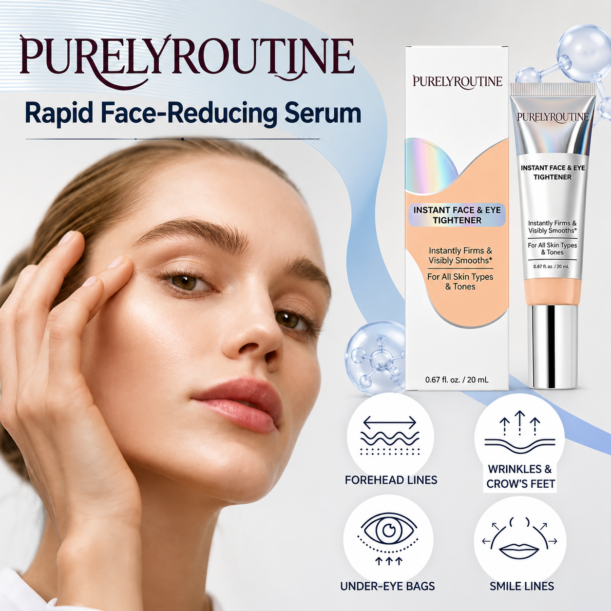 Purelyroutine™ Instant Face Temporary Tightener – Instant visible results in 60 seconds