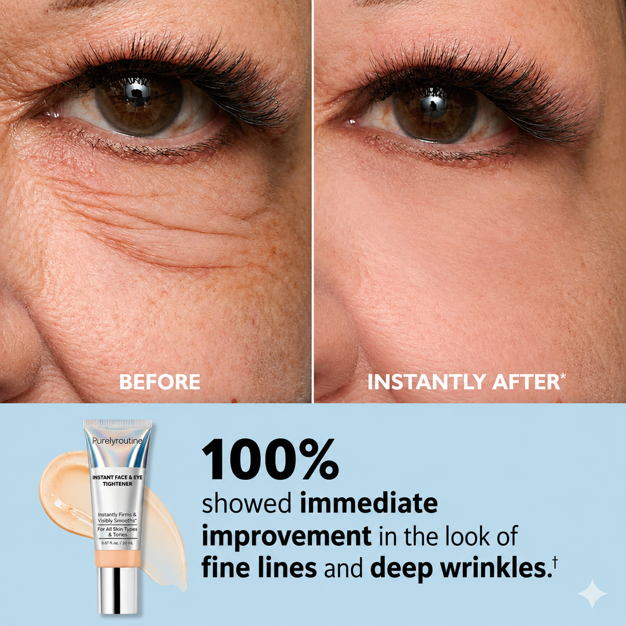 Purelyroutine™ Instant Face Temporary Tightener – Instant visible results in 60 seconds