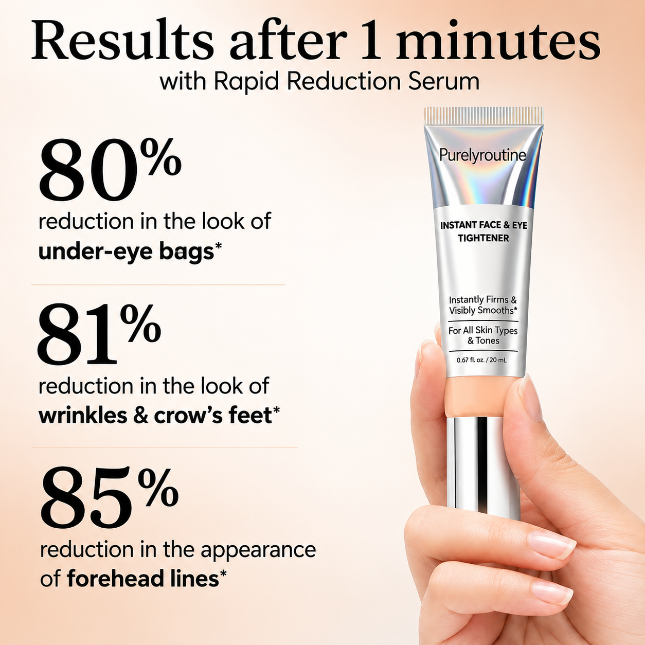 Purelyroutine™ Instant Face Temporary Tightener – Instant visible results in 60 seconds